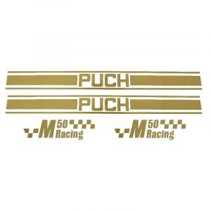 Aufkleber Puch M50 Racing Gold