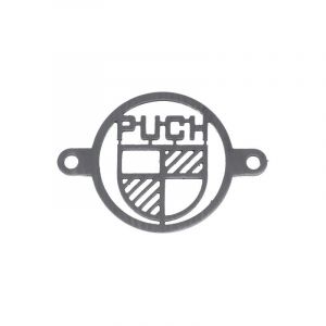 Abdeckung Rahmen Puch Logo Edelstahl
