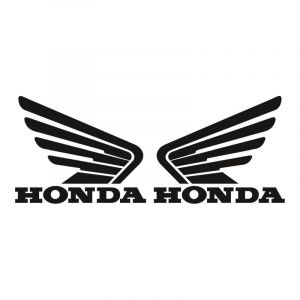 Aufklebersatz Honda Flügel Schwarz 105X85MM