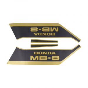 Aufklebersatz Honda MB8 JPS Gold/Schwarz