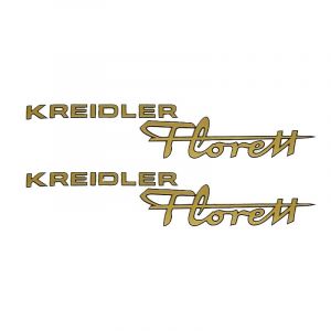 Kreidler Florett Aufklebersatz Gold 135X30MM 2 Stück