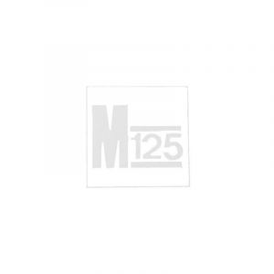 Seitendeckel Aufkleber Weiß Puch M125