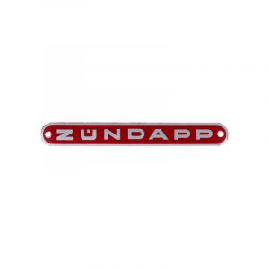 Emblem Zundapp Aluminium Rot