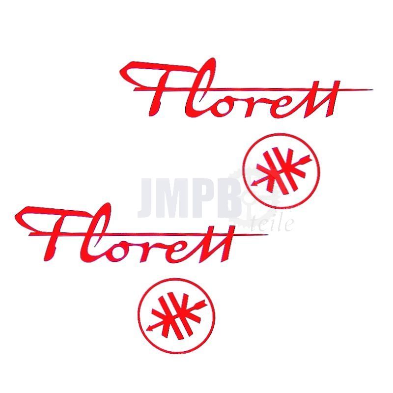 Aufklebersatz Kreidler Eiertank Rot + Logo - JMPB Teile