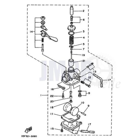 Vergaser Yamaha DT50MX