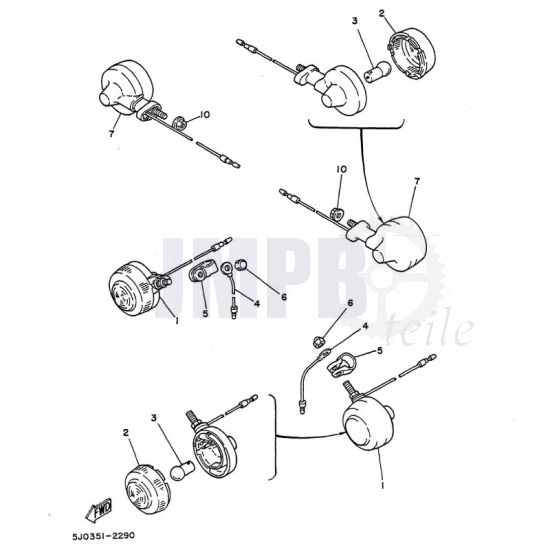 Blinker Yamaha DT50MX