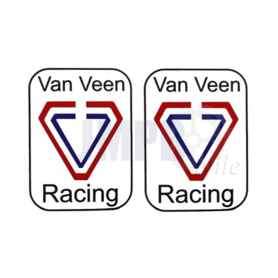 Aufklebersatz "Van Veen Racing" Rechteck