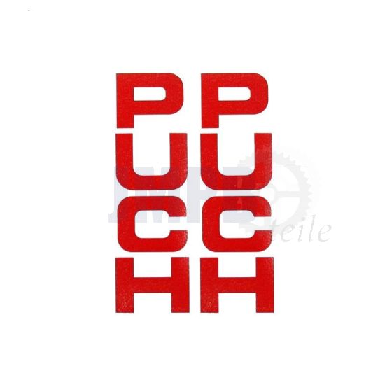 Aufklebersatz Gabel Puch Maxi Rot 26X94MM