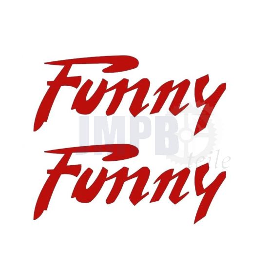 Aufklebersatz Citta Funny Rot 115X45MM