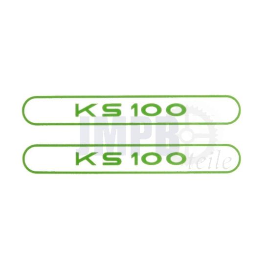 Ausfklebersatz Tank Zundapp KS100 Grün