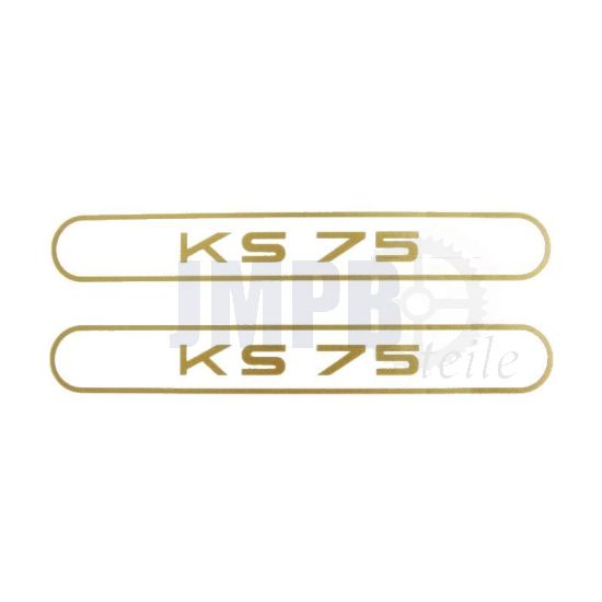 Aufklebersatz Tank Zundapp KS75 Gold