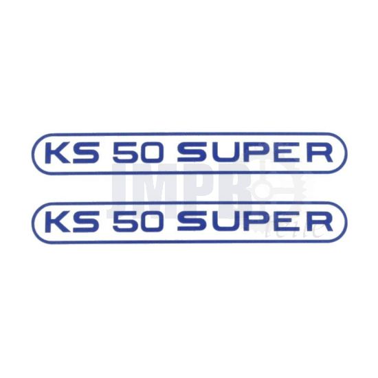 Aufklebersatz Tank Zundapp KS50 Super Blau