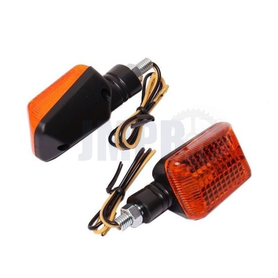 Blinkersatz Universal Kurze Schwarzen Rechteck