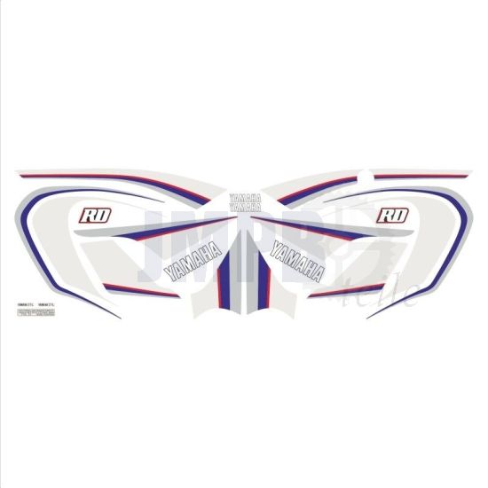 Aufklebersatz Yamaha RD50MX Rot - Komplett