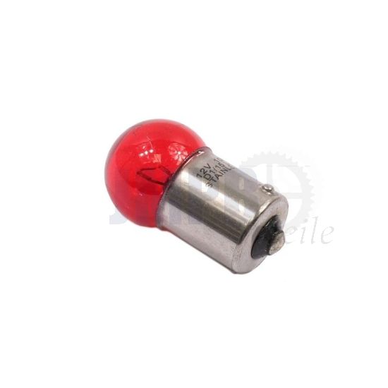Lampe BA15 12 Volt 10 Watt Rot