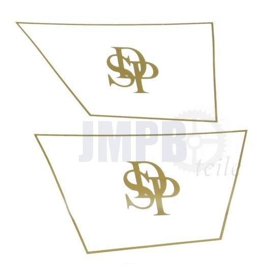 Seitenteil Aufklebersatz Gold SDP Puch Monza