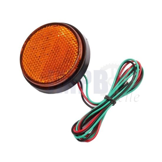 Reflektor Orange Led Rund 60MM M6 Bolzen