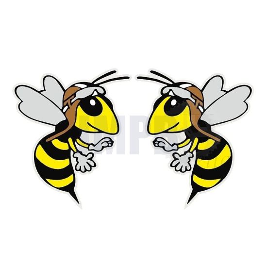 Aufklebersatz Vespa Happy Wasp 40X50MM