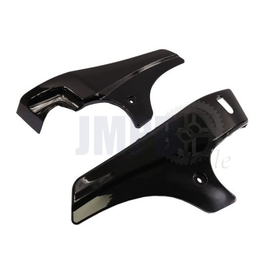 Seitenteil Satz Tomos A35 Schwarz Lackiert