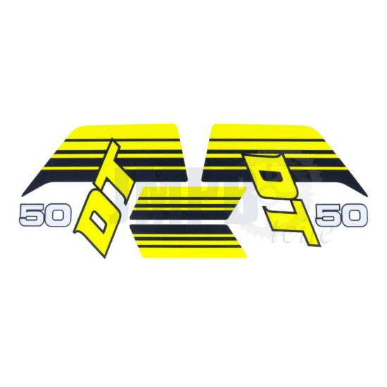 Aufklebersatz Yamaha DT50 Gelb/Schwarz 1981