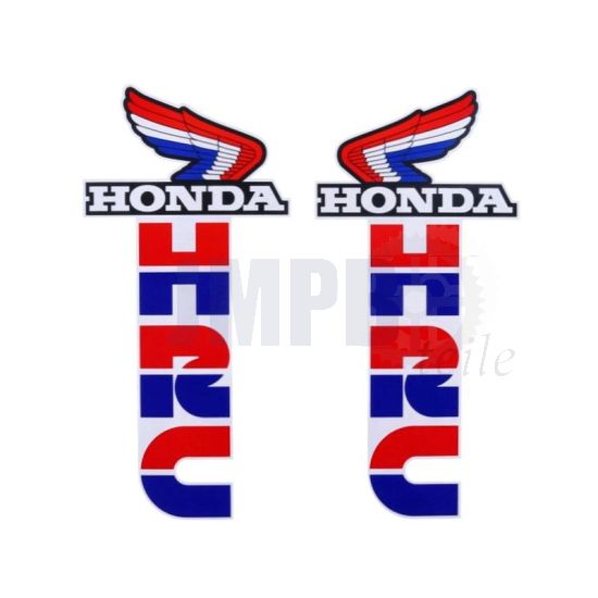Aufklebersatz Honda HRC Rot/Blau/Weiß 190X90MM