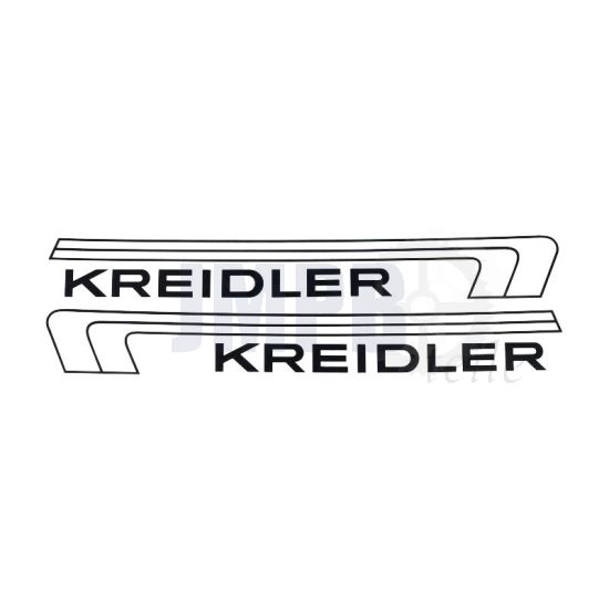 Tankaufkleber Kreidler Florett Weiß/Schwarz