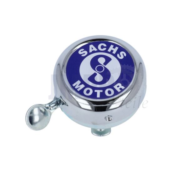 Klingel Chrom Sachs Blau