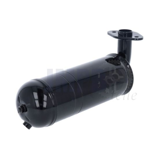 Auspuff Peugeot 103 Flanschanschluss Schwarzglanz