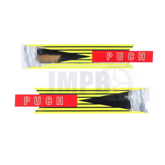 Tank Transfersatz Puch VS Rot/Gelb/Chrom