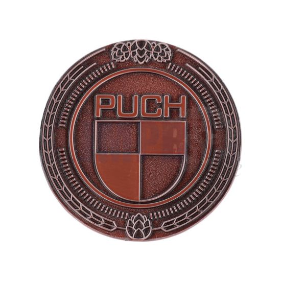 Emblem Sticker Puch Logo Metall Bronze 47MM