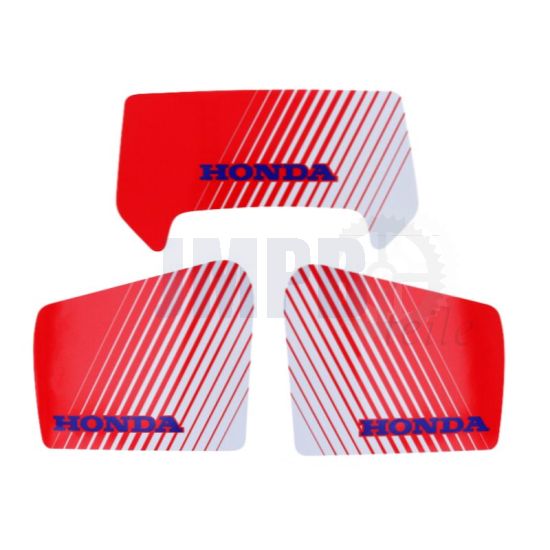 Aufklebersatz Honda MT50 Rot/Weiß 3-Teilig