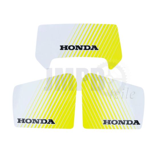 Aufklebersatz Honda MT50 Gelb/Weiß 3-Teilig