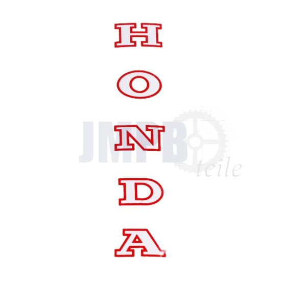 Aufkleber Gabel Honda Rot/Weiß