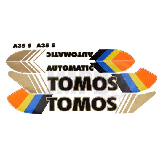 Aufklebersatz Tomos A35 S Fluor