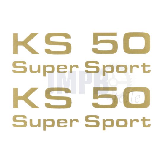 Aufklebersatz Zundapp KS50 Super Sport Gold