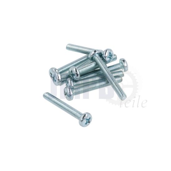Zylinderschraube Verzinkt M4X30 Din 7985H