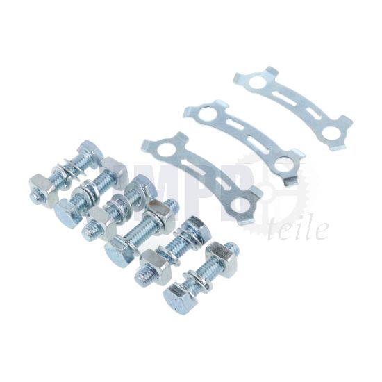 Schraubensatz Kettenrad mit Sicherungsplatte Puch Maxi