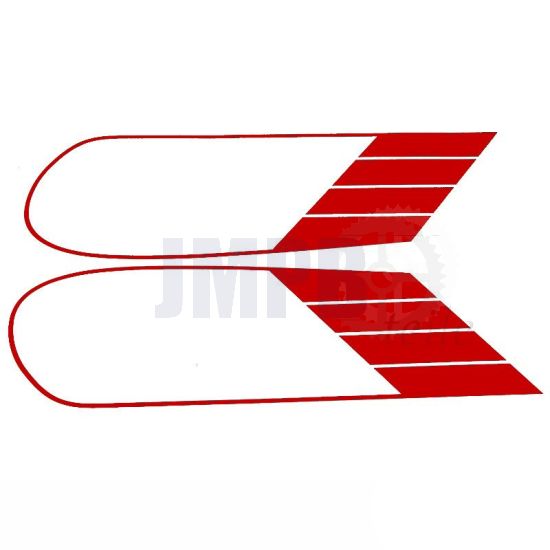 Tankaufklebersatz Yamaha FS1 3E9 Rot