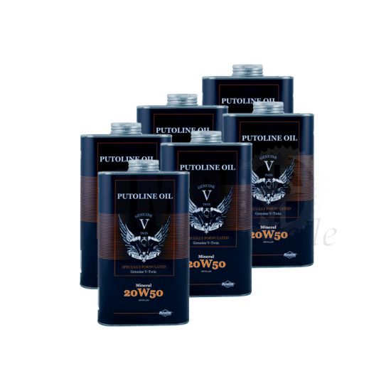 Putoline Genuine V-Twin Mineral 20W-50 - 6 x 1L