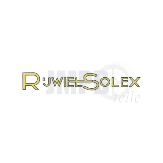 Aufkleber "RijwielSolex" Gelb/Schwarz