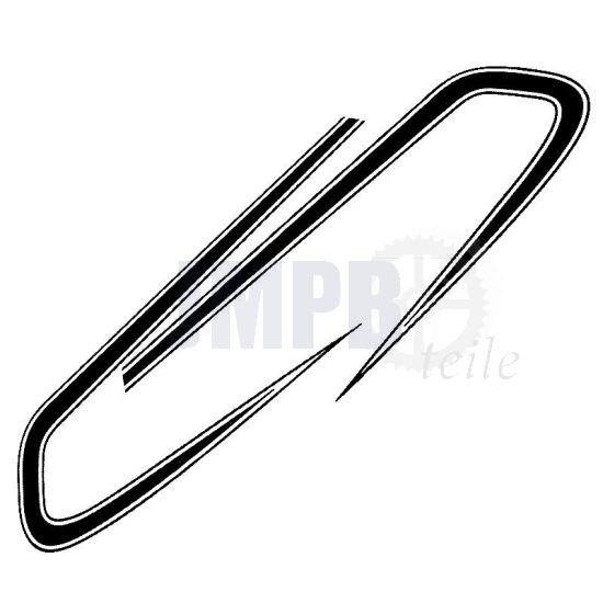 Tankaufklebersatz Yamaha FS1 378 Schwarz