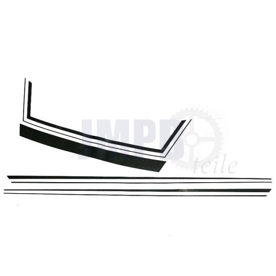 Sitzbank Aufklebersatz Kreidler Schwarz/Weiß