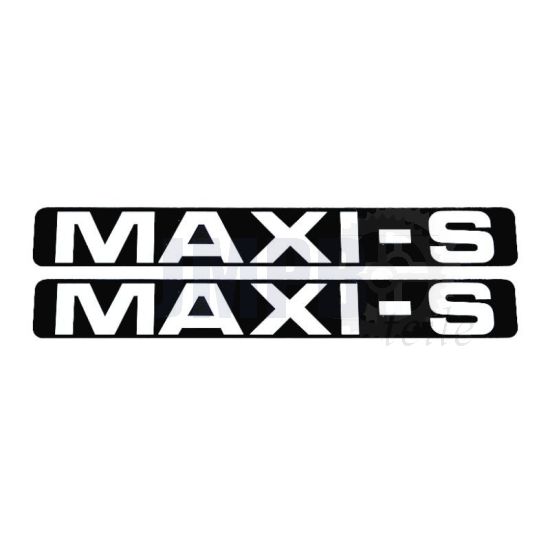 Aufklebersatz Maxi-S Schwarz/Weiß 172X23MM