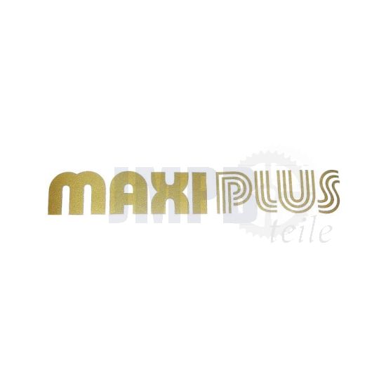 Aufkleber Maxi PLUS Gold