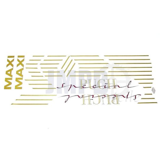 Aufklebersatz Puch Maxi Special Gold