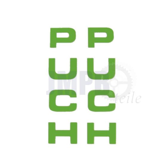 Aufklebersatz Gabel Puch Grün