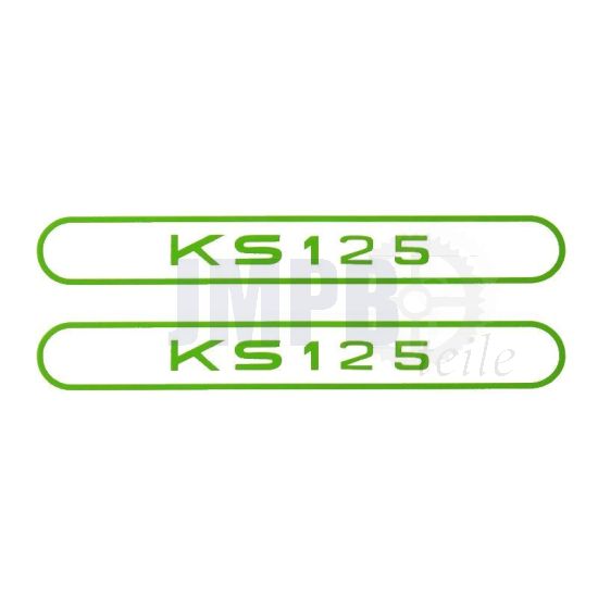 Tankaufkleber Zundapp KS125 Grün