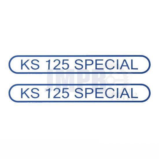 Tankaufkleber Zundapp KS125 Spezial Blau