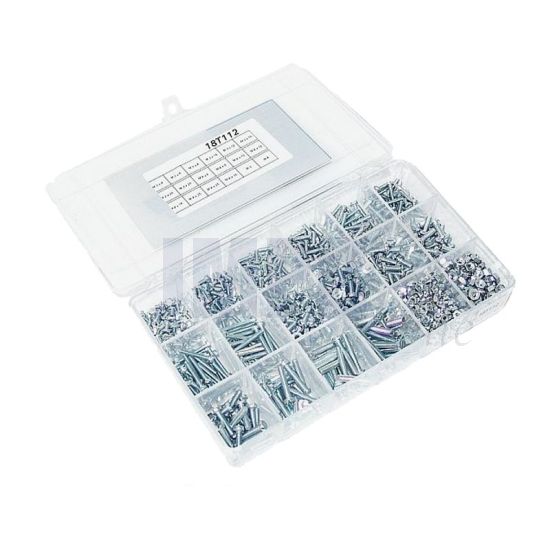 Sortiment Satz Zylinderschrauben Verzinkt Din 84 - 1020 Teile