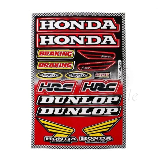 Aufklebersatz Dunlop / Honda